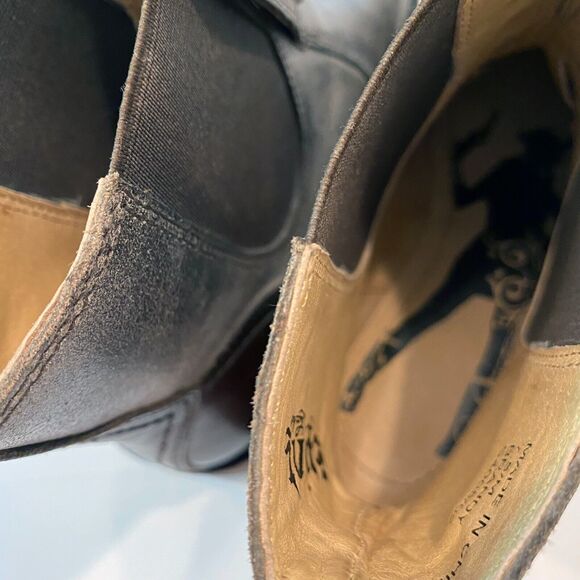 Lucchese Women's Spirit Gray Brandy Calf‎ Short Riding Western Boots Size 7.5 M - Picture 9 of 13